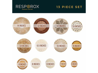 Decoração de Parede de Cozinha Boho Conjunto de 12 Cestas Modernas do Sudoeste