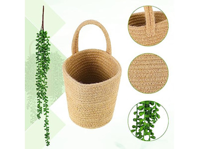 Decoração de Parede de Rattan Artesanal Acessórios de Decoração para Casa e Vida