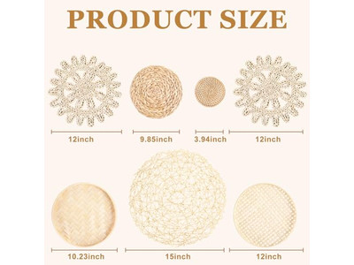 Arte de Parede em Macramê Decoração Boho Colorida para Interiores