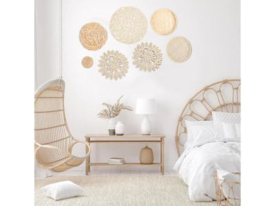 Arte de Parede em Macramê Decoração Boho Colorida para Interiores