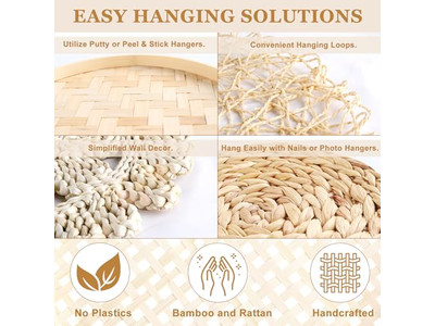 Arte de Parede em Macramê Decoração Boho Colorida para Interiores