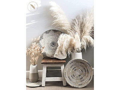 Decoração de Parede de Remo Pintado com Abóbora e Jacinto de Água