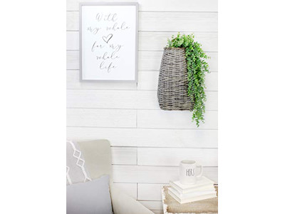 Decoração de Parede com Cestas Boho Lindas Cestas Planas para Casa