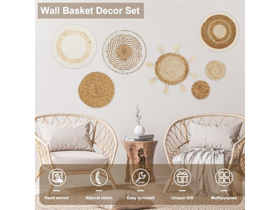 Decoração de Parede de Fazendinha Preta Boho Simples Cinza para Sala de Estar