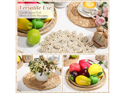 Decoração de Parede Costeira para Casa Rústica Liquidação de Vime Bambu