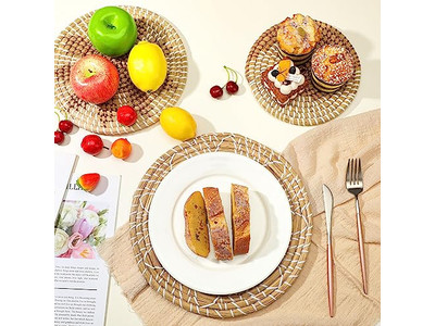 Decoração de Parede Tecida à Mão Redonda Decorativa Pendurada