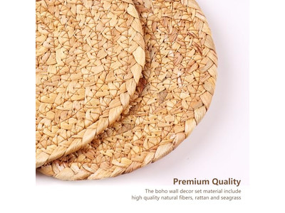 Cestas de Capim-Marinho Decoração de Parede Conjunto de 10 Cestas 13